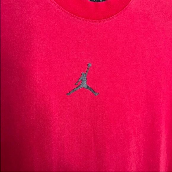 Air Jordan Red Jumpman Logo T-Shirt – Size M – Classic Athletic Streetwear - Picture 3 of 5